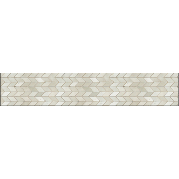 Mosaic House Moroccan tile Vanderhoek Lilas LR 1 (max Variation) White,    solid zellige, mosaic, zellij, field, pattern, glaze, zigzag, simple 